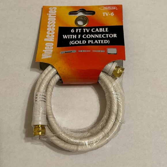 Unopened Set of Two Connector Cables-One for TV and One for Stereo - Picture 2 of 7